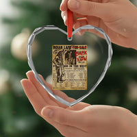 Native American Heart Crystal Glass Ornament Indian Land For Back Now
