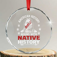 Native American History Crystal Glass Ornament Indigenous Peoples Tribal Pride TS10