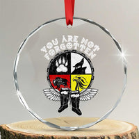 Native American Indian Crystal Glass Ornament You Are Not Forgotten - Wonder Print Shop