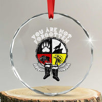 Native American Indian Crystal Glass Ornament You Are Not Forgotten TS10