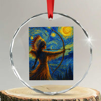Native American Indian Women Crystal Glass Ornament Starry Night Indigenous Pride TS14