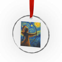 Native American Indian Women Crystal Glass Ornament Starry Night Indigenous Pride TS14