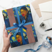 Native American MMIW Wrapping Paper Roll Starry Night Indigenous People Day - Wonder Print Shop