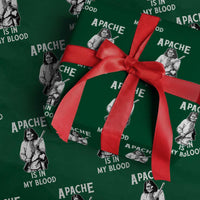 Native American Wrapping Paper Roll Apache Is In My Blood - Wonder Print Shop