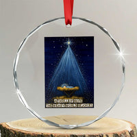 Nativity Scene Christmas Crystal Glass Ornament Biible Baby Jesus Christian TS14