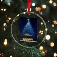 Nativity Scene Christmas Crystal Glass Ornament Biible Baby Jesus Christian TS14