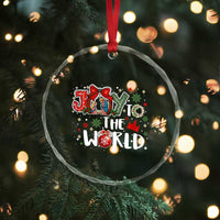 Nativity Scene Christmas Crystal Glass Ornament Joy To The World - Wonder Print Shop