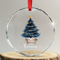 Nativity Scene Crystal Glass Ornament Jesus Reason Tis The Season Christian Christmas Tree - Wonder Print Shop