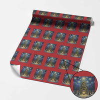 Nativity Scene Wrapping Paper Roll Christmas Starry Night Christian Jesus Baby Jesus Holiday - Wonder Print Shop