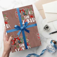 Nativity Scene Xmas Wrapping Paper Roll Joy To The World - Wonder Print Shop