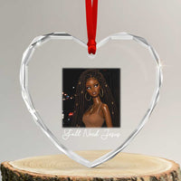 Need-Jesus Sarcastic Afro Doll Meme Funny Saying Christian Heart Crystal Glass Ornament Black Girl African Pride