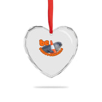 Neil The Seal Be Ungovernable Heart Crystal Glass Ornament Funny Tasmania Elephant Seal Road