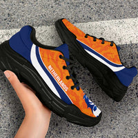 Netherlands 2026 Football Chunky Sneakers Go Oranje Grunge Curve Stylized - Wonder Print Shop