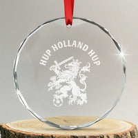 Netherlands Hup Holland Hup Dutch Lion Nederlands Fan Crystal Glass Ornament