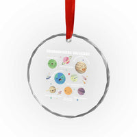 Neurodiverse Universe Crystal Glass Ornament Autism Awareness ASD ADHD Neurodiversity Sped Teacher TS02