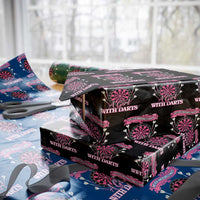 Never Underestimate A Girl Dart Player Gift Idea Wrapping Paper Roll - Wonder Print Shop