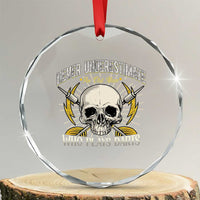 Never Underestimate An Old Who Plays Darts Crystal Glass Ornament Funny Darts Fan - Wonder Print Shop