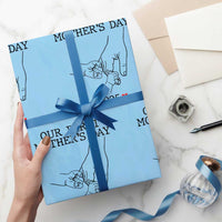 New Mom of Twins Est. 2025 Wrapping Paper Roll First Mother’s Day Matching Gift Light - Wonder Print Shop