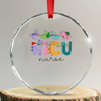NICU Nurse Xmas Dinosaur Crystal Glass Ornament Neonatal Intensive Care Unit Nurse Appreciation Gift TS10
