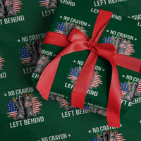 No Crayon Left Behind Wrapping Paper Roll Corps Squad Military Our Marine Troop Combat Boots - Wonder Print Shop