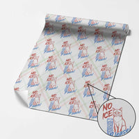 No Ice Please Angry Cat Graphic Wrapping Paper Roll Subtle Against Ice Protest Political Resistance