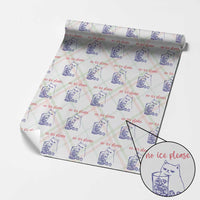 No Ice Please Funny Cat Meme Wrapping Paper Roll Subtle Against Ice Protest Political Resistance