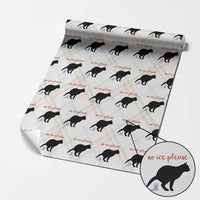 No Ice Please Wrapping Paper Roll Funny Cat Abolish ICE Meme
