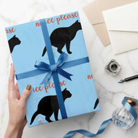 No Ice Please Wrapping Paper Roll Funny Cat Abolish ICE Meme