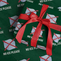 No Ice Please Wrapping Paper Roll Ice Cube Anti ICE Deportation Human Rights Protest