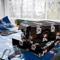 No ICE Protest Wrapping Paper Roll Nope Sign Vertical
