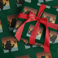 No Kings Black Cat Wrapping Paper Roll Funny Kitten Social Justice - Wonder Print Shop