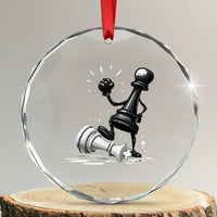 No Kings Crystal Glass Ornament America Protest Chess Rejecting Kings TS11
