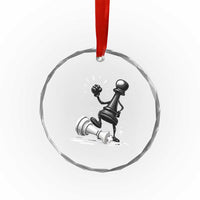 No Kings Crystal Glass Ornament America Protest Chess Rejecting Kings TS11