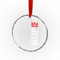 No Kings Crystal Glass Ornament In America Protest TS10