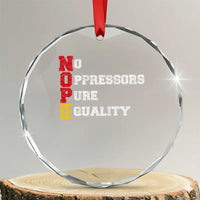 No Kings Crystal Glass Ornament No Oppressors Pure Equality TS14