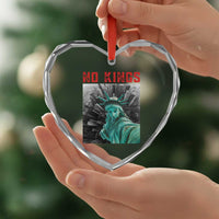 No Kings Heart Crystal Glass Ornament Statue of Liberty Selfie Freedom - Wonder Print Shop
