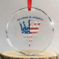 No Kings In America Crystal Glass Ornament Dripping Crown TS02