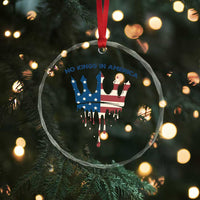 No Kings In America Crystal Glass Ornament Dripping Crown - Wonder Print Shop