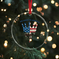 No Kings In America Crystal Glass Ornament Dripping Crown TS02