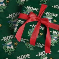 No Kings in America Portland Frog Wrapping Paper Roll Funny Political Meme - Wonder Print Shop
