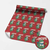 No Kings in America Portland Frog Wrapping Paper Roll Funny Political Meme - Wonder Print Shop