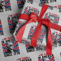 No Kings in America Since 1776 Wrapping Paper Roll Founding Fathers George Washington Patriotic - Wonder Print Shop