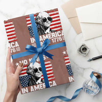 No Kings In America Since 1776 Wrapping Paper Roll George Washington US Flag Upside Down - Wonder Print Shop