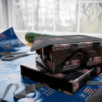 No Kings in America Wrapping Paper Roll 86 47 US Flag Impeach 47 - Wonder Print Shop