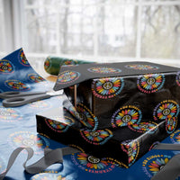No Kings No Fascists No Tyrants No Nazis Wrapping Paper Roll Peace Floral Sunflower - Wonder Print Shop