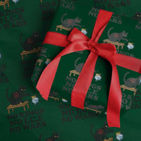 No Kings No Ice No Wars Cat Wrapping Paper Roll Funny Political Freedom Activist