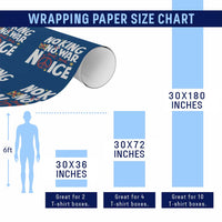 No Kings No Wars No Ice Bold Typography Wrapping Paper Roll Peace Symbol Anti War Activist Human Rights