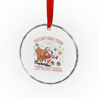 No Kings Only Santa Crystal Glass Ornament Funny Christmas Parody Gift TS12