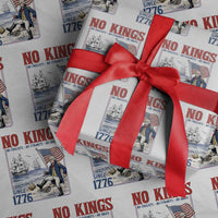No Kings Since 1776 George Washington Wrapping Paper Roll Political Humor Gift