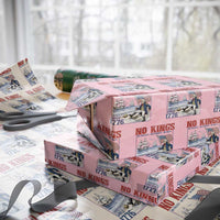 No Kings Since 1776 George Washington Wrapping Paper Roll Political Humor Gift